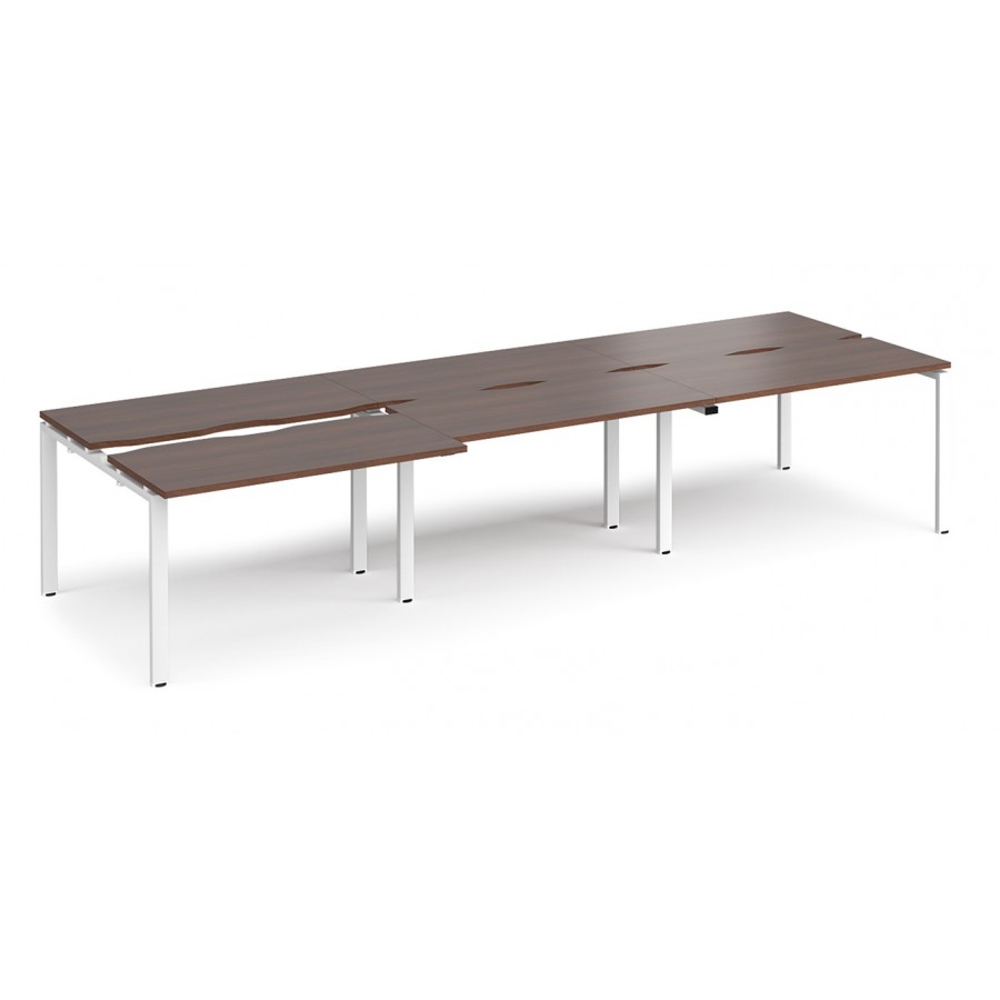 Adapt 1200mm Deep Sliding Top Triple Back to Back Bench Desk